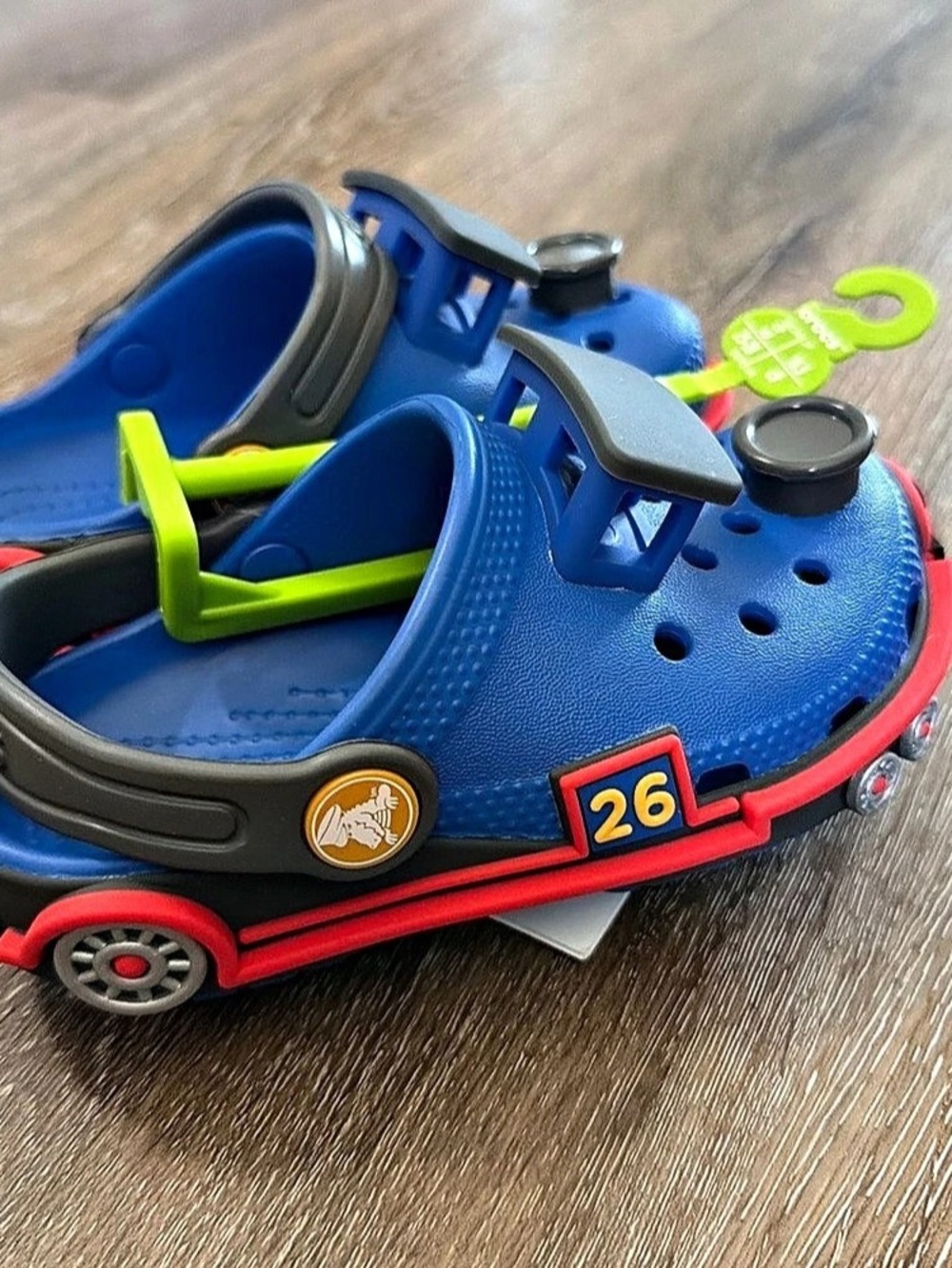 Crocs Classic I AM Train Clog Kids Blue & Red Clogs Size c9